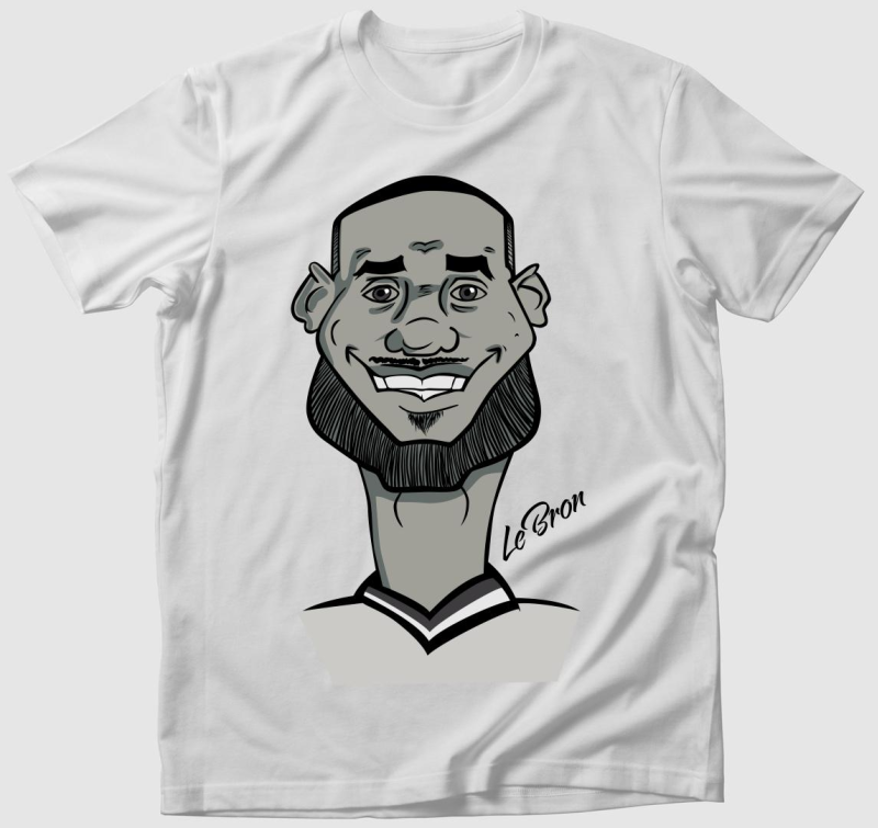 LeBron caricature póló