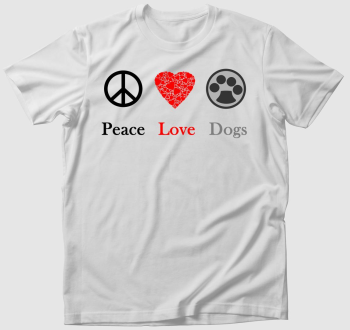 Peace Love Dogs póló