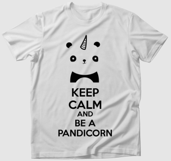 Keep calm and be a pandicorn póló