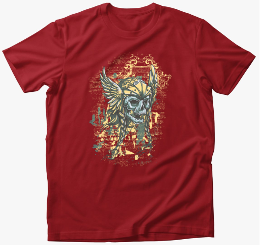 Viking Koponya póló - A3+ mére...