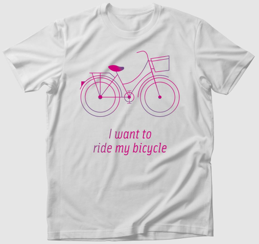 Biciklis póló - I want to ride...
