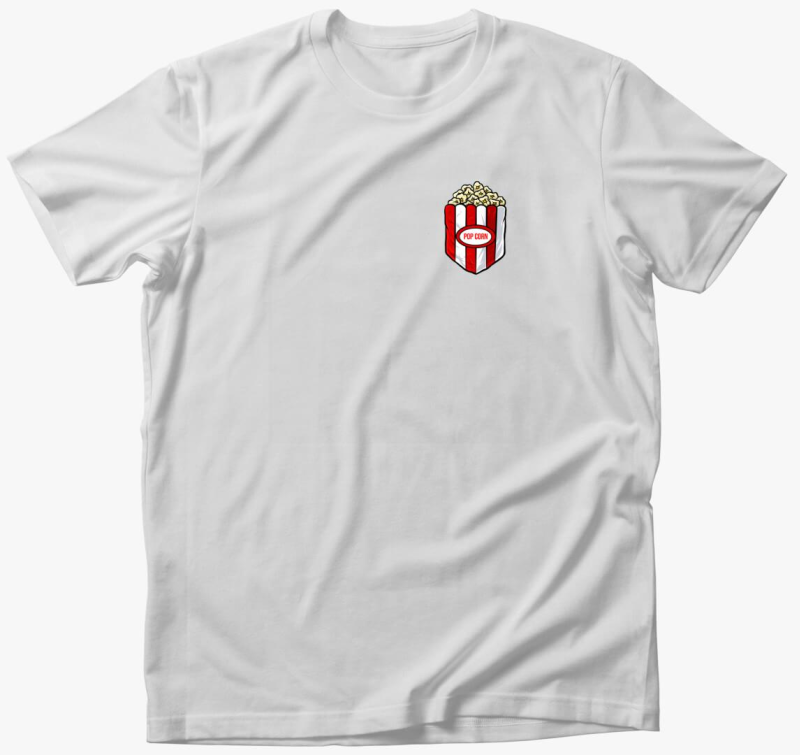 Popcornos zsebmintás póló