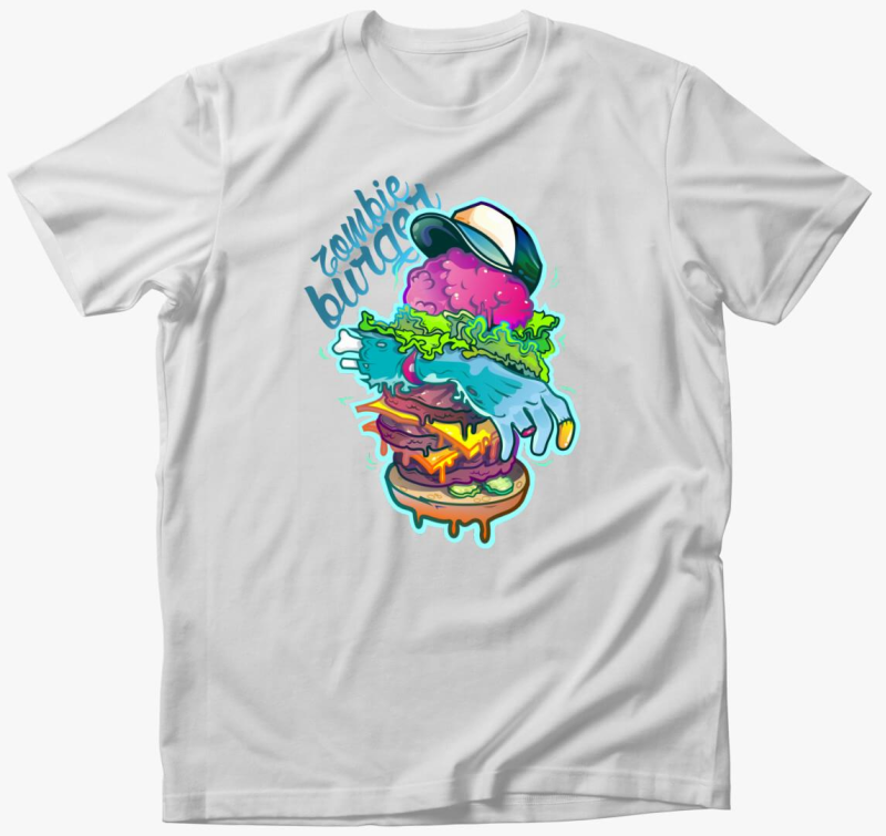 Zombi burger póló