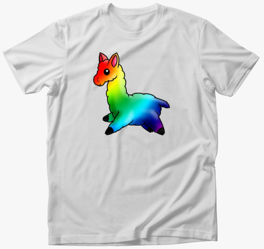 Szivárványos Láma póló