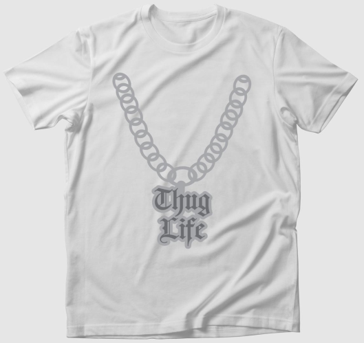 Thug Life nyaklánc póló