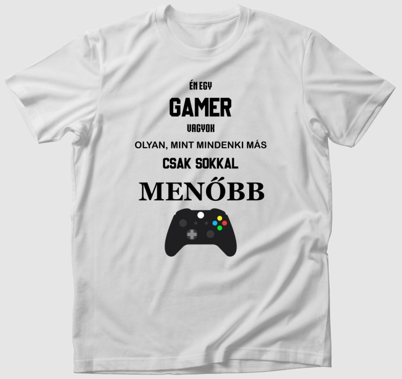 Menő gamer póló (xbox változat)