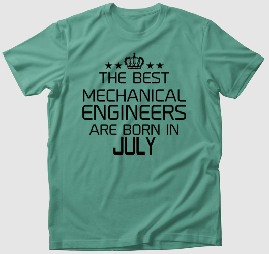 Mérnök póló - egyedi hónappal ...