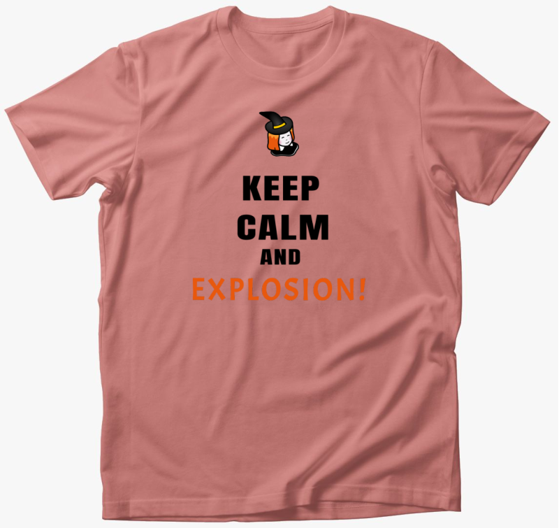 Keep calm and explosion póló