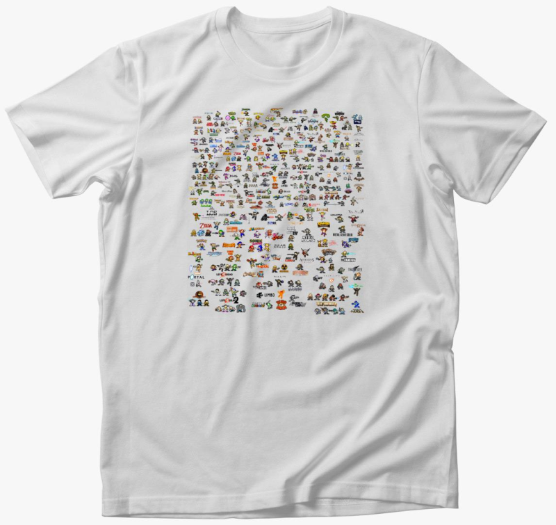 8bit Nintendo póló - Retro style!