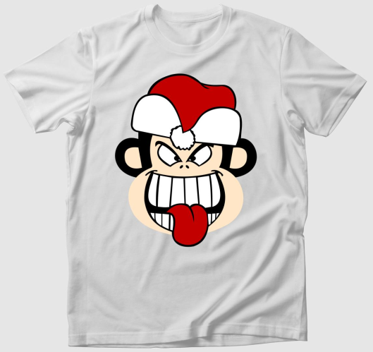 Karácsonyi majom póló