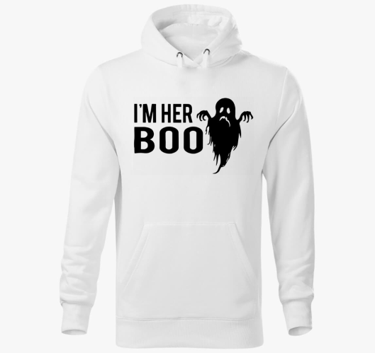 I'm her Boo kapucnis pulóver
