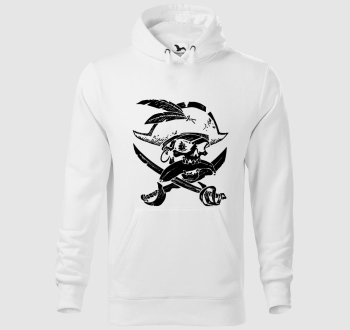 Pirate skull silhouette kapucnis pulóver