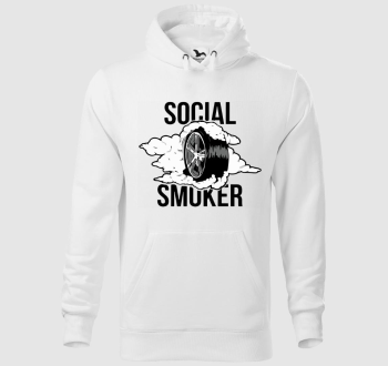 Social smoker kapucnis pulóver