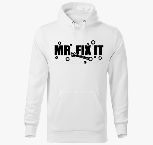 Mr fix it feliratú kapucnis pu...