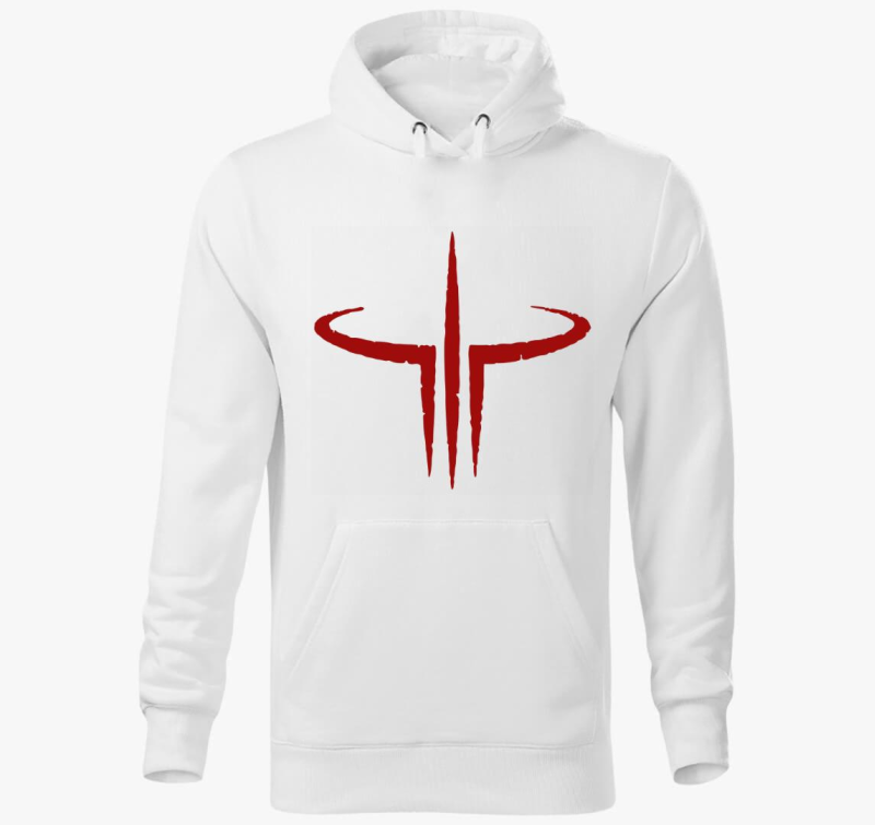 Quake 3 logo kapucnis pulóver