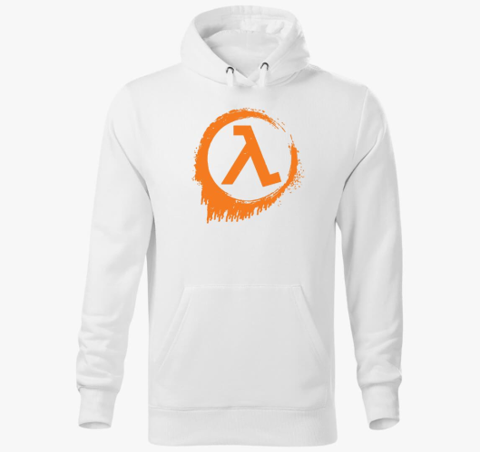 Half Life logo kapucnis pulóve...