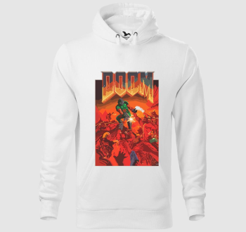 Doom plakát kapucnis pulóver
