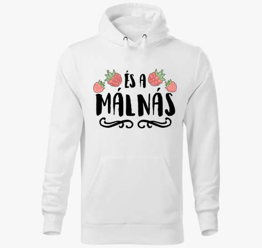 És a málnás kapucnis pulóver...