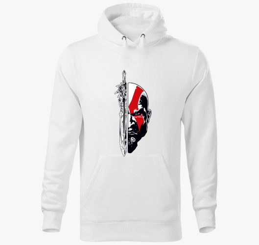 God of war Kratos face and swo...