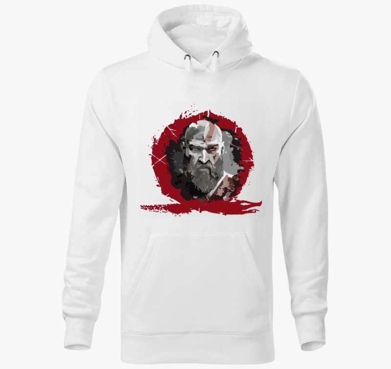 God of war kratos face kapucnis pulóver