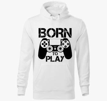 Born to play kapucnis pulóver
