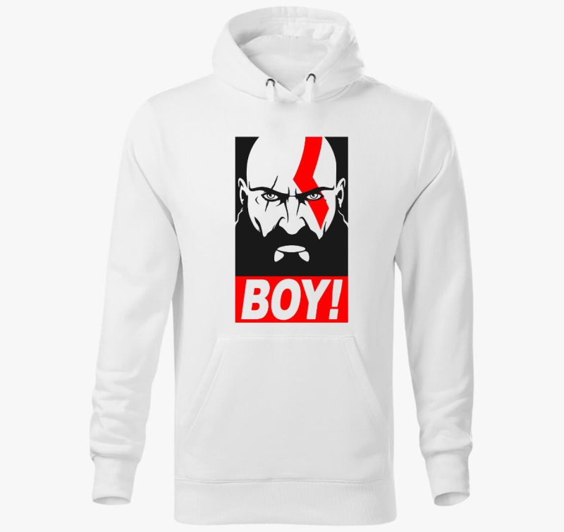 God of war BOY feliratú kapucnis pulóver