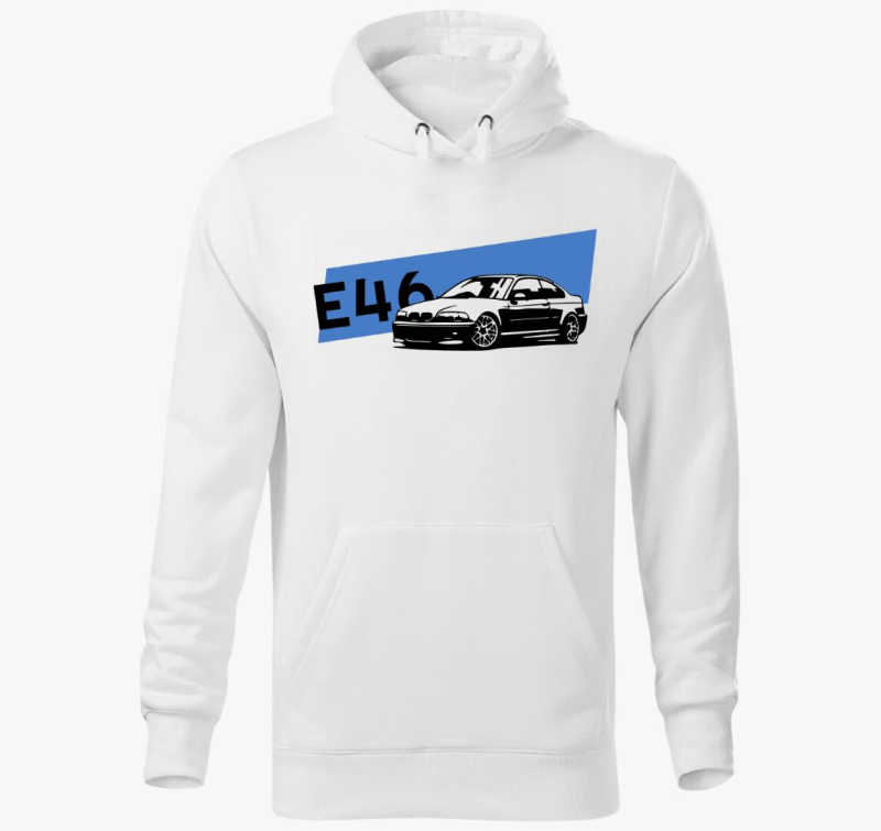 BMW E46 feliratos kapucnis pulóver