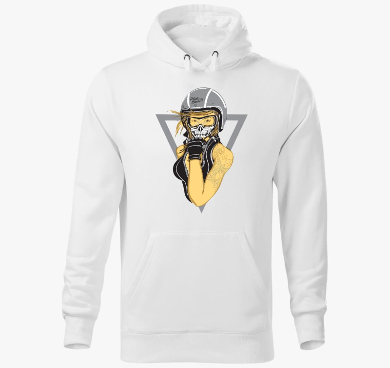 Biker Babe kapucnis pulóver