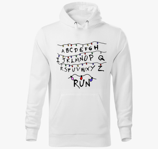 Stranger Thing Run kapucnis pu...