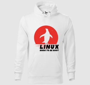 Linux born to be root kapucnis pulóver