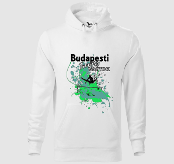 Budapest_01_tornász vagyok - kapucnis pulóver