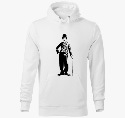 Charlie Chaplin kapucnis pulóv...
