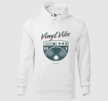 Vinyl Vibe a zene örök kapucnis pulóver