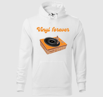Vinyl Forever - lemezjátszós kapucnis pulóver
