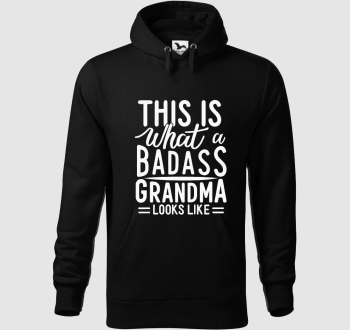 Badass Grandma look kapucnis pulóver