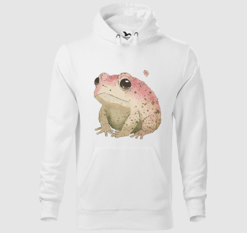 Sad pink frog kapucnis pulóver