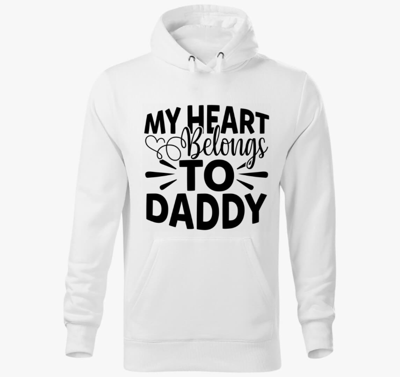Heart Daddy kapucnis pulóver