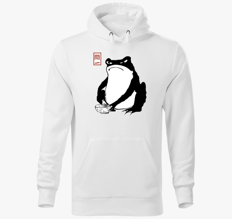 Unimpressed frog kapucnis pulóver