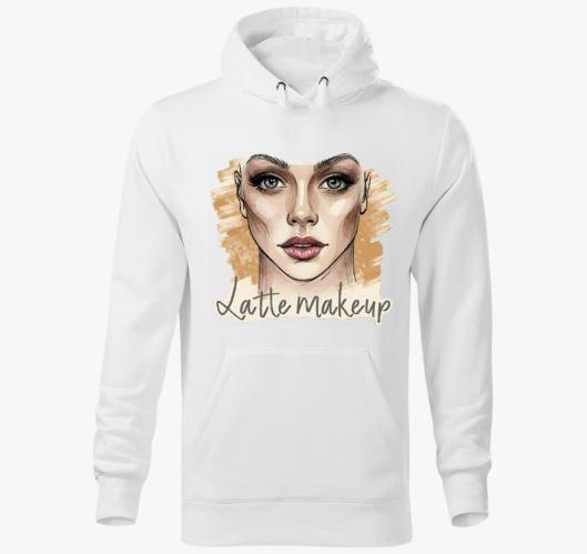Latte makeup art kapucnis puló...