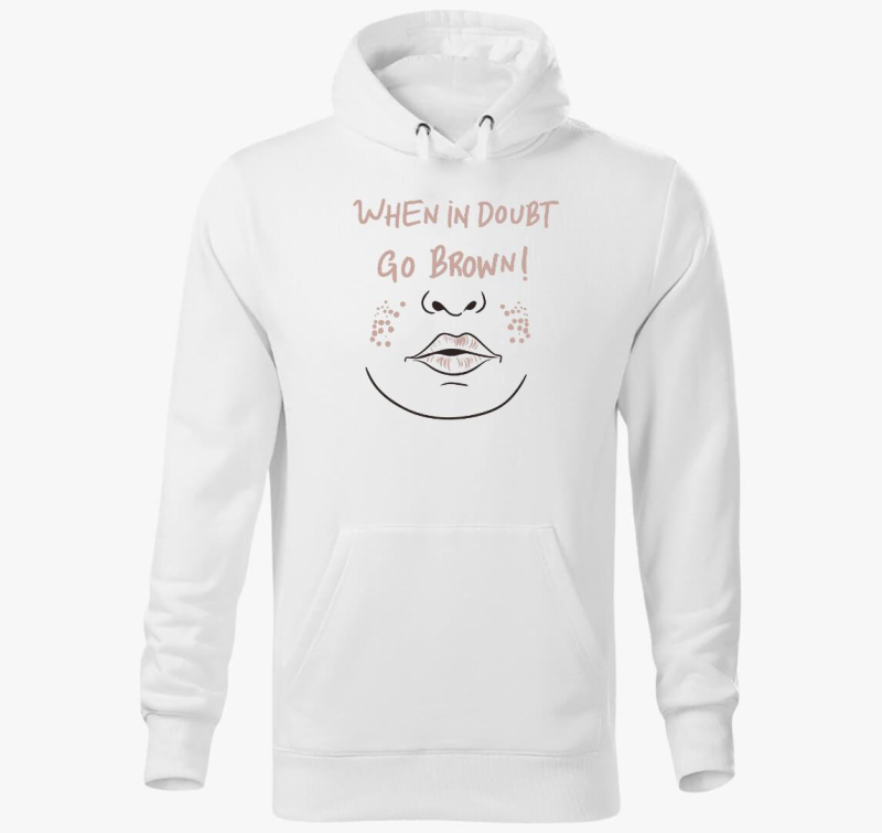 Go Brown kapucnis pulóver