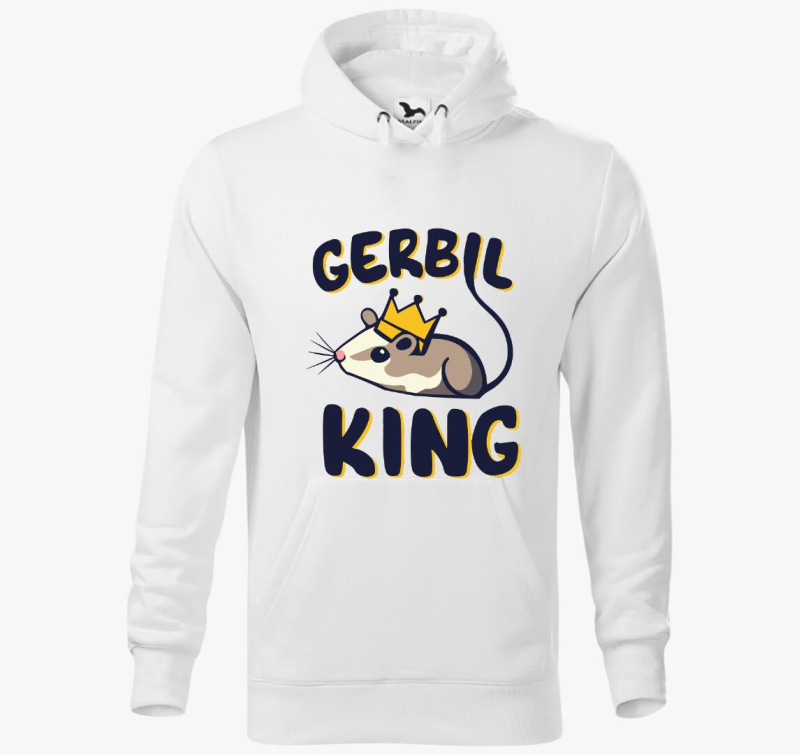 Gerbil king kapucnis pulóver
