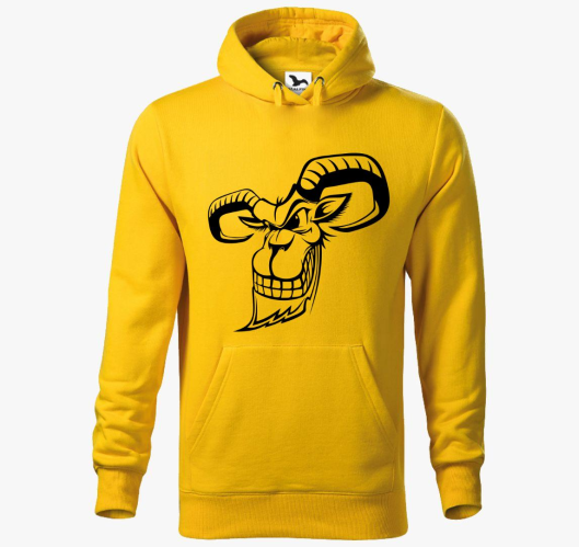 Kecske kapucnis pulóver