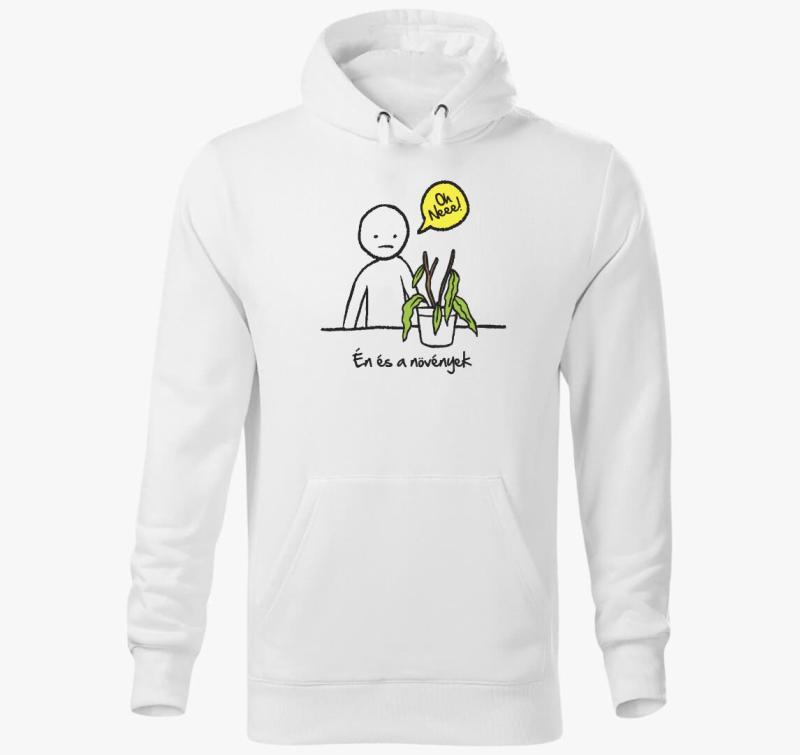 Én és a Növények vicces kapucnis pulóver