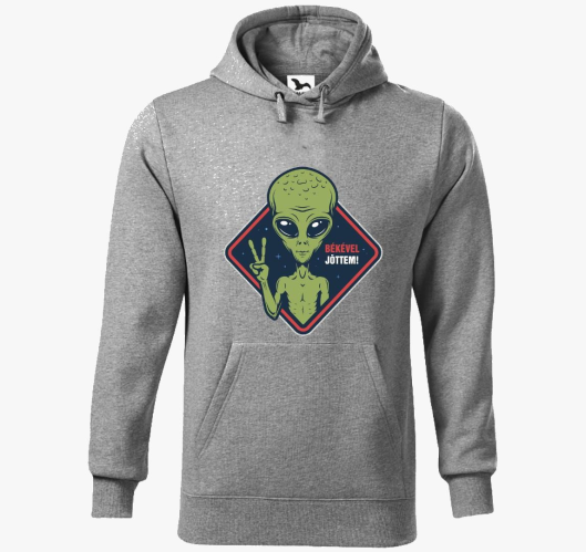 Ufo Alien békével jöttem divat...