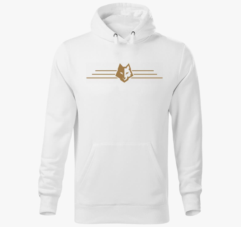 Farkas fejes design kapucnis pulóver