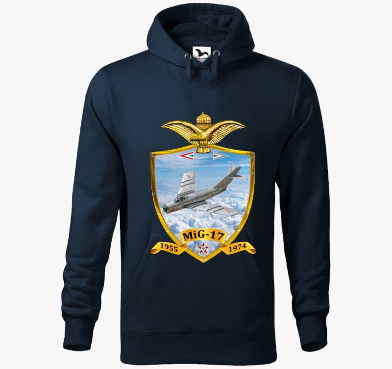 Pajzs MiG-17 kapucnis pulóver