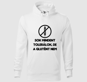 A glutént nem tolerálom kapucnis pulóver