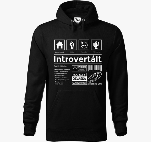 Introvertált vicces kapucnis p...