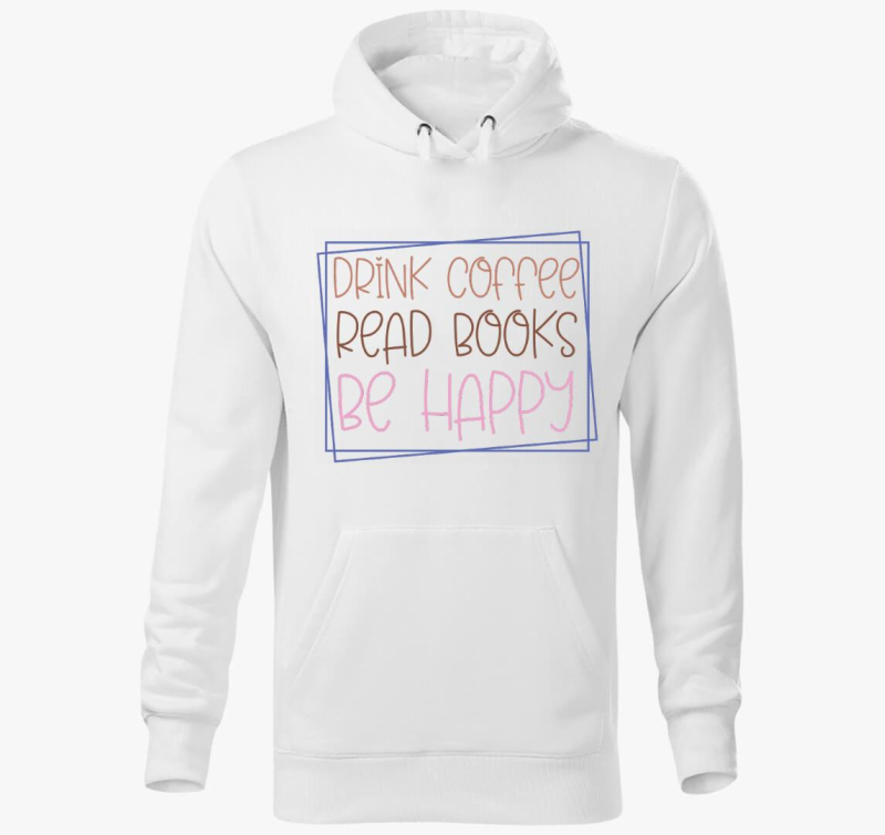 Coffee Books kapucnis pulóver