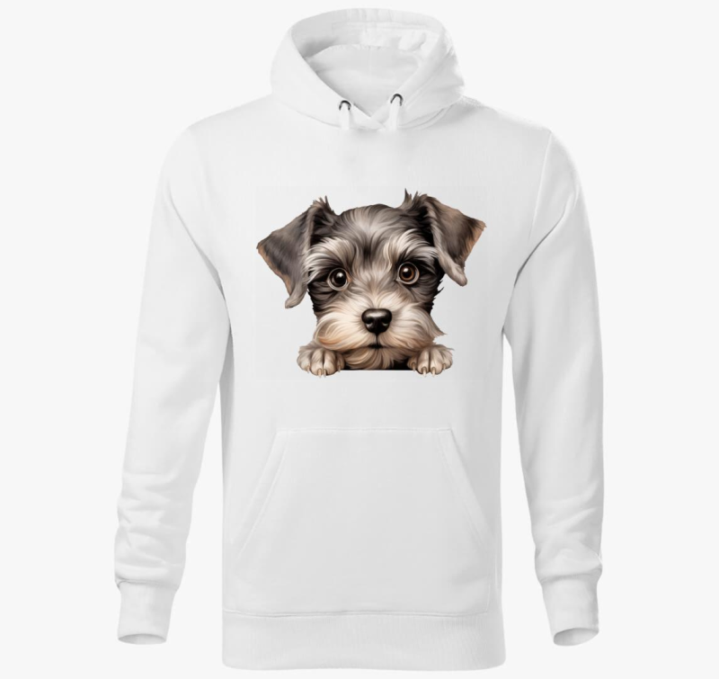 Pici Snaucer kapucnis pulóver